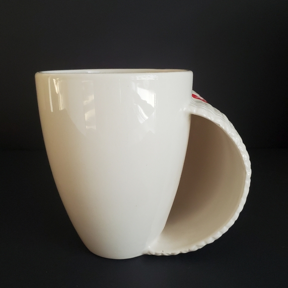 Cute Winter Mug Knit Mitten Design Snowflakes 3D Textured Cozy Beverage X Large - Picture 3 of 8